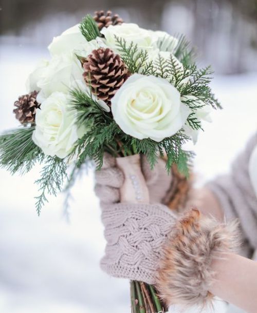 bouquet mariée hiver