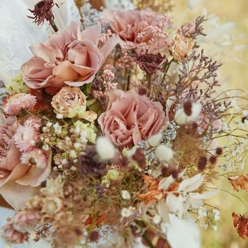 bouquet mariée fleurs séchées