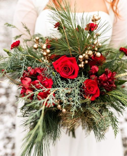 bouquet mariée hiver