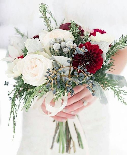 bouquet mariée hiver