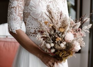 bouquet mariée fleurs séchées