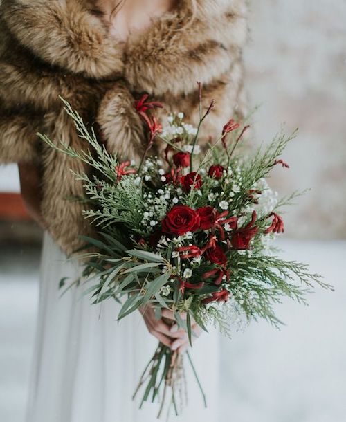 bouquet mariée hiver