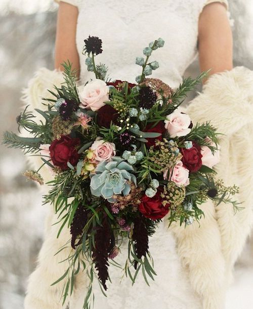 bouquet mariée hiver