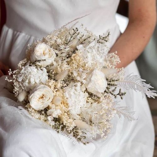 bouquet mariée fleurs séchées