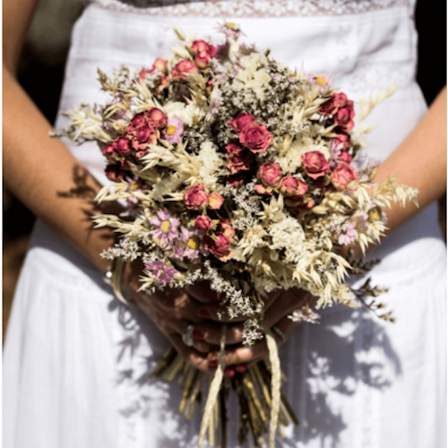 bouquet mariée fleurs séchées