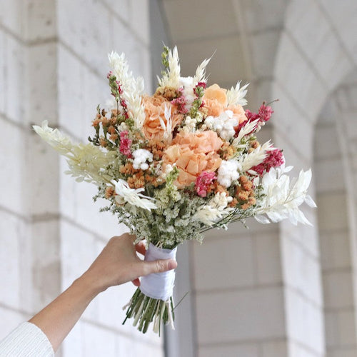 bouquet mariée fleurs séchées