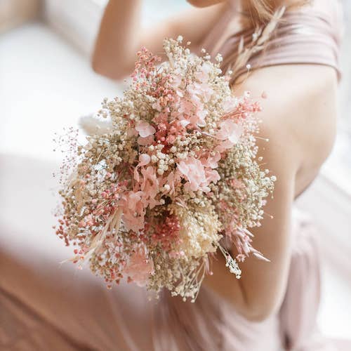 bouquet mariée fleurs séchées