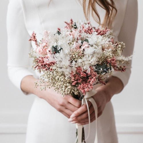 bouquet mariée fleurs séchées