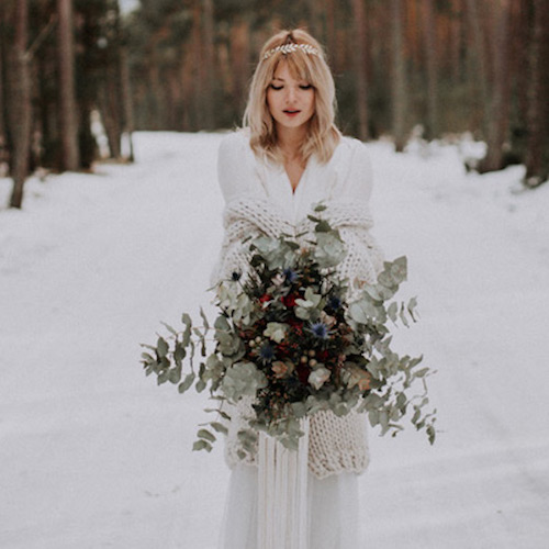 Bouquet mariée hiver : sélection coup de coeur pour vous inspirer !