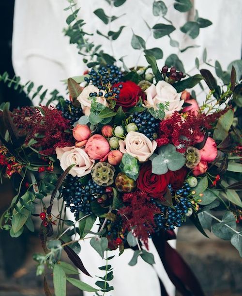 bouquet mariée hiver