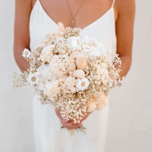 bouquet mariée fleurs séchées