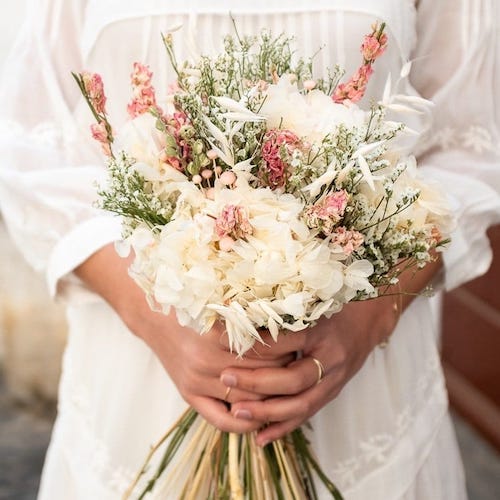 bouquet mariée fleurs séchées