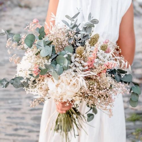 bouquet mariée fleurs séchées