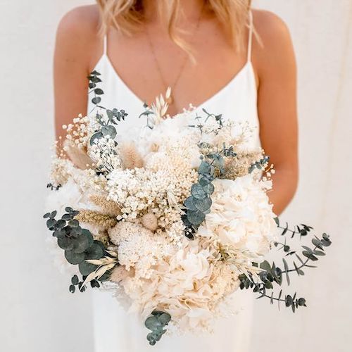 Bouquet mariée fleurs séchées : les 20 plus belles inspirations !