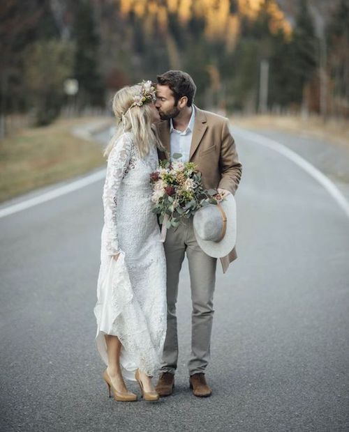 costume mariage champêtre