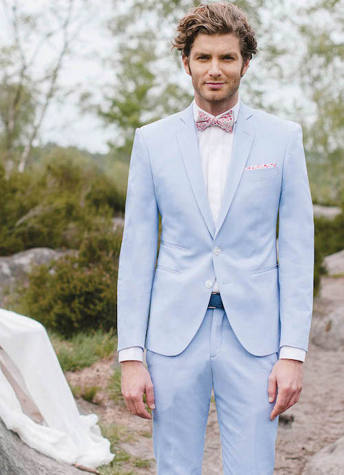 Costume de Mariage Homme Bleu