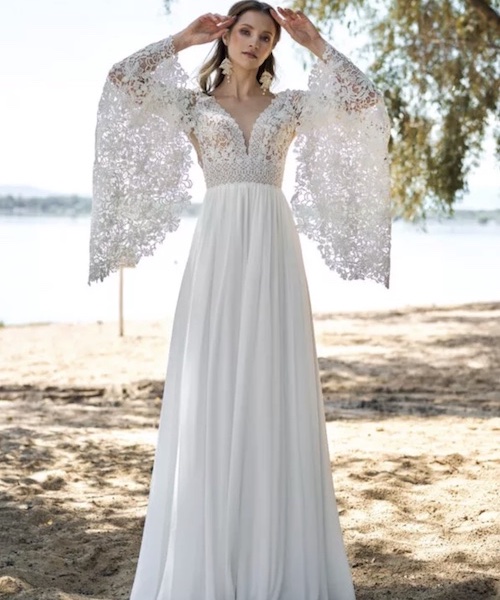 robe de mariée manches longues 2023