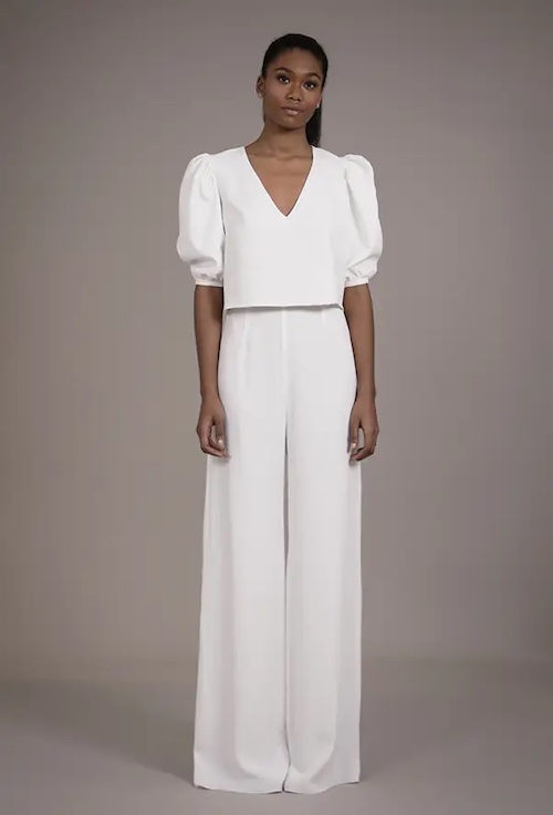 tailleur mariée, pantalon femme mariage