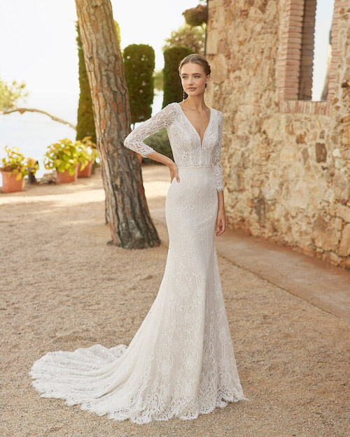 robe de mariée sirène avec manches