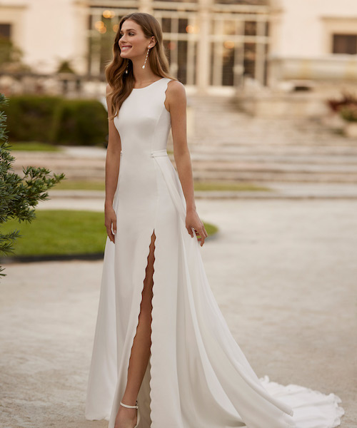 robe de mariée asymétrique