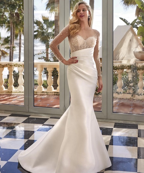 robe de mariée asymétrique