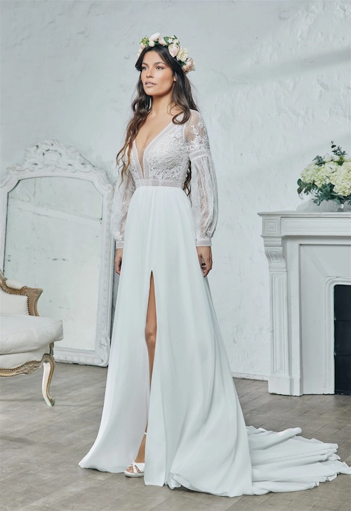 robe de mariée bohème dentelle 2024