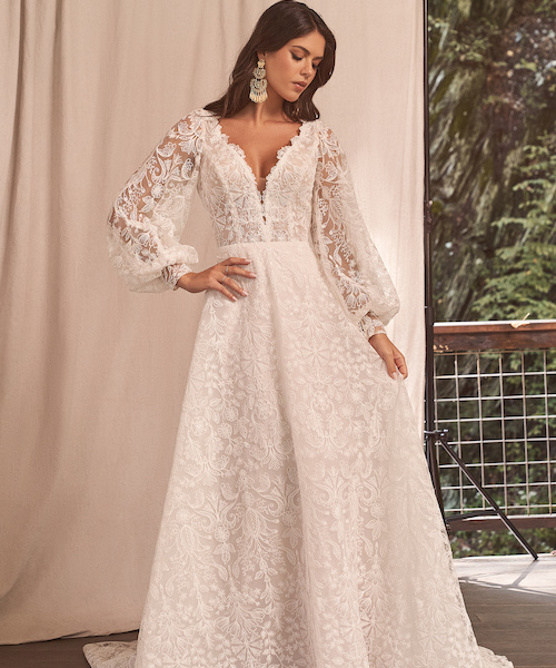 robe de mariée manches longues 2024