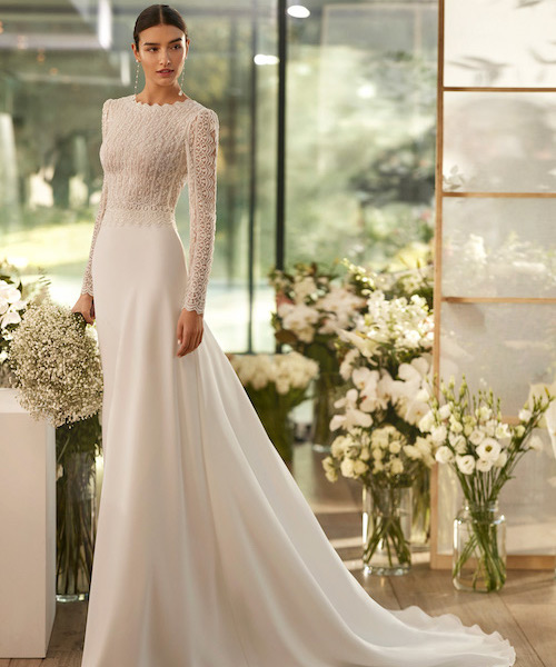 robe de mariée manches longues 2024