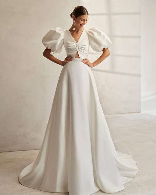 robe de mariée en satin 2024