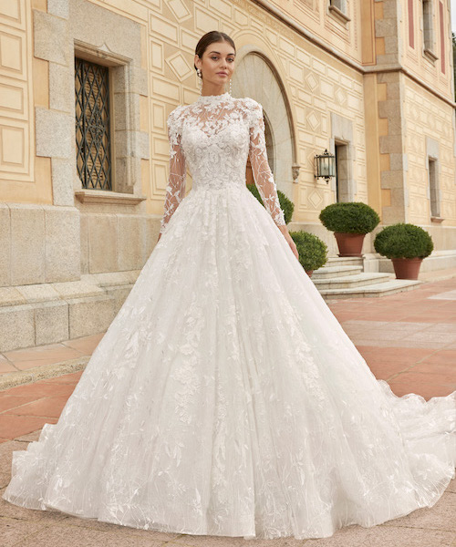 robe de mariée princesse en dentelle 2024