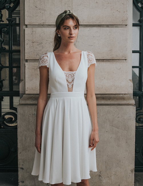 robe de mariée courte 2024