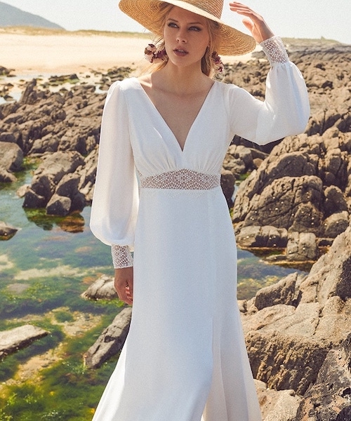 robe de mariée manches longues 2024