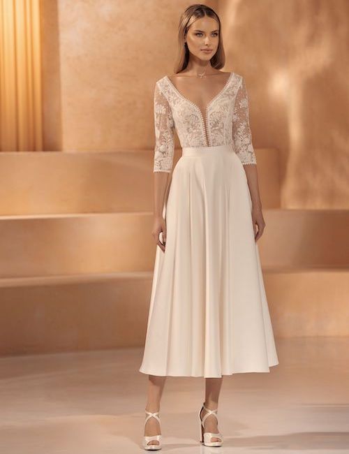 robe de mariée midi 2024