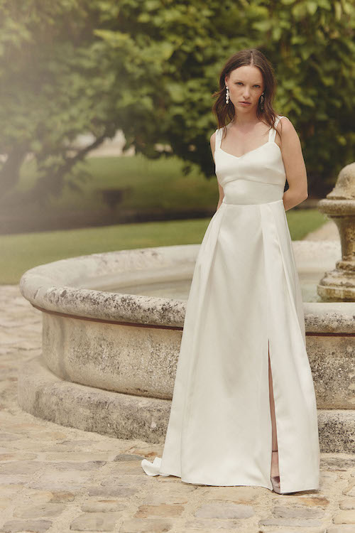 robe de mariée en satin 2024