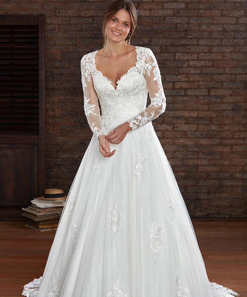 robe de mariée manches longues 2024