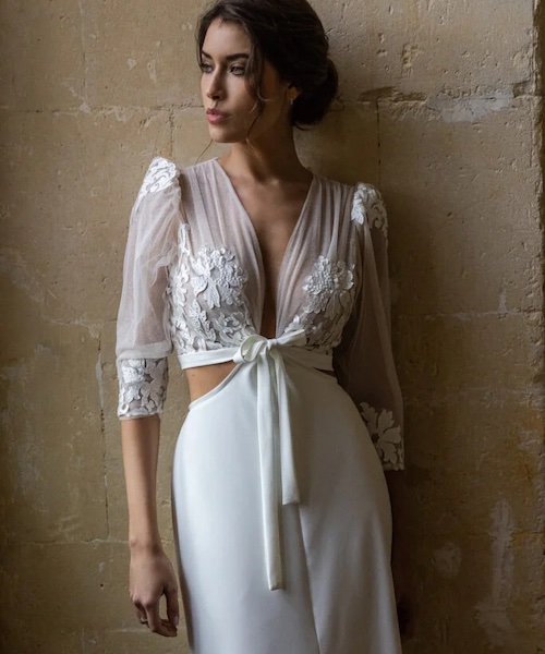 robe de mariée manches longues 2024