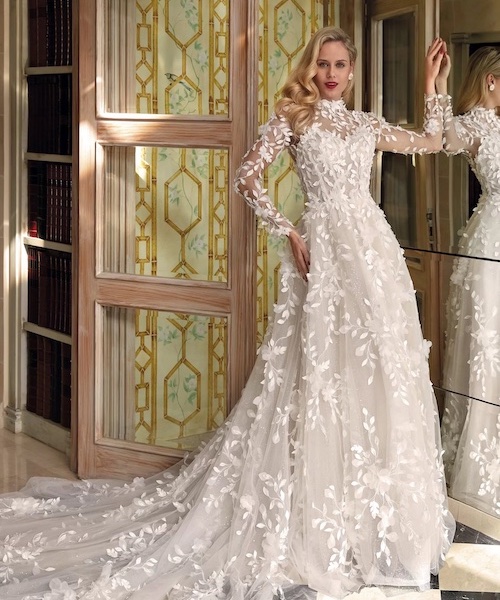 robe de mariée manches longues 2024