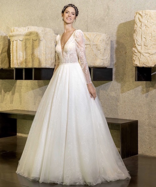 robe de mariée manches longues 2024