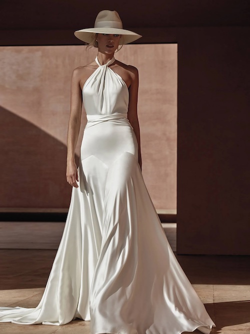 robe de mariée en satin 2024