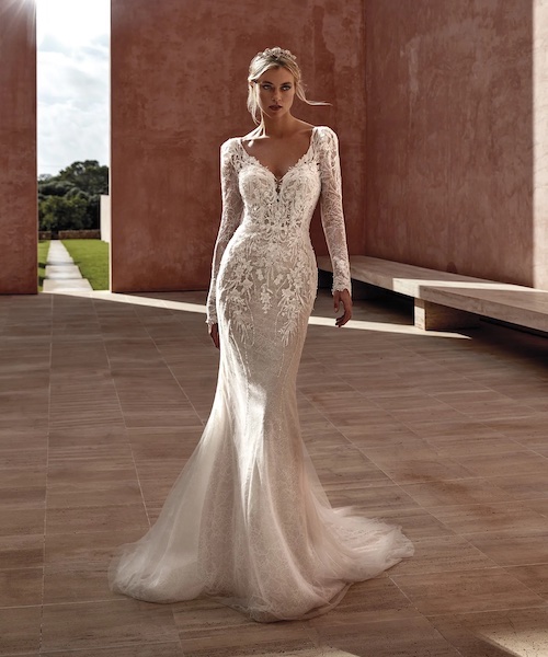 robe de mariée manches longues 2024