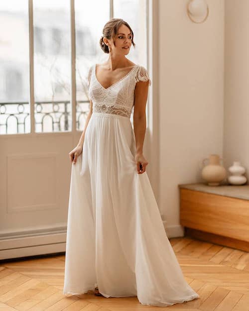 robe de mariée bohème 2024