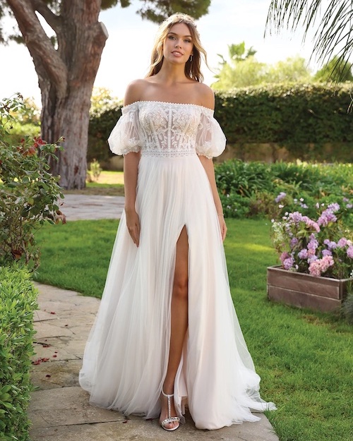 robe de mariée bohème chic 2024