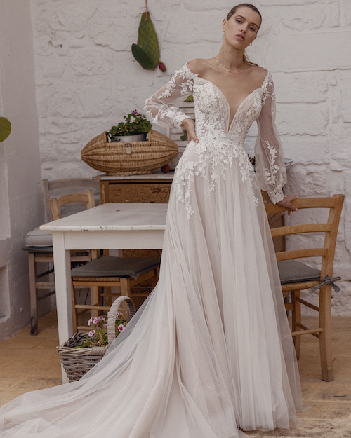 robe de mariée bohème chic 2024