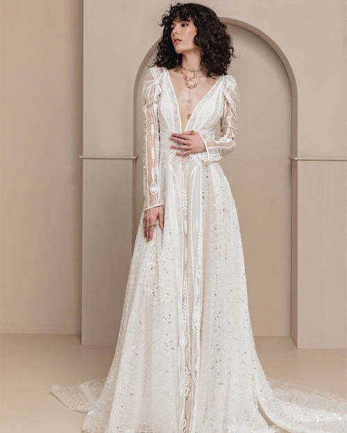 robe de mariée bohème chic 2024