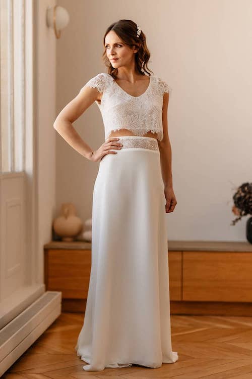 robe de mariée deux pièces 2024