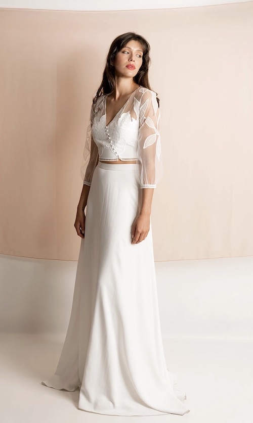 robe de mariée deux pièces 2024