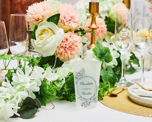 5 bonnes raisons d’adopter le gobelet personnalisé pour votre mariage