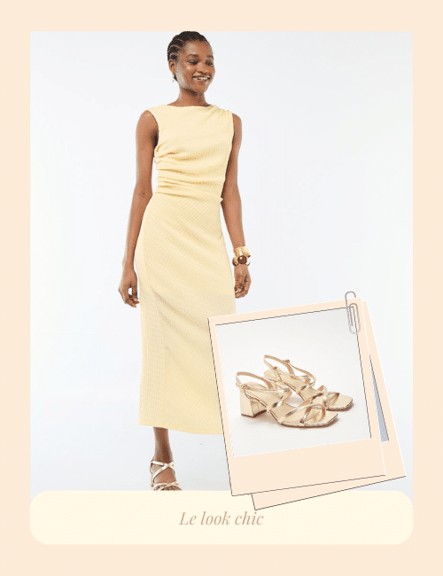 look invitée mariage, robe midi mariage