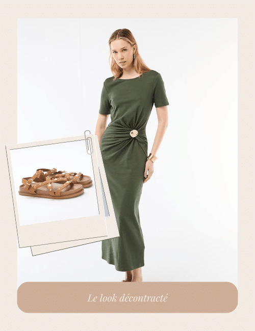 look invitée mariage, robe midi mariage