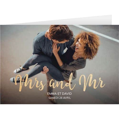 faire-part mariage avec photo